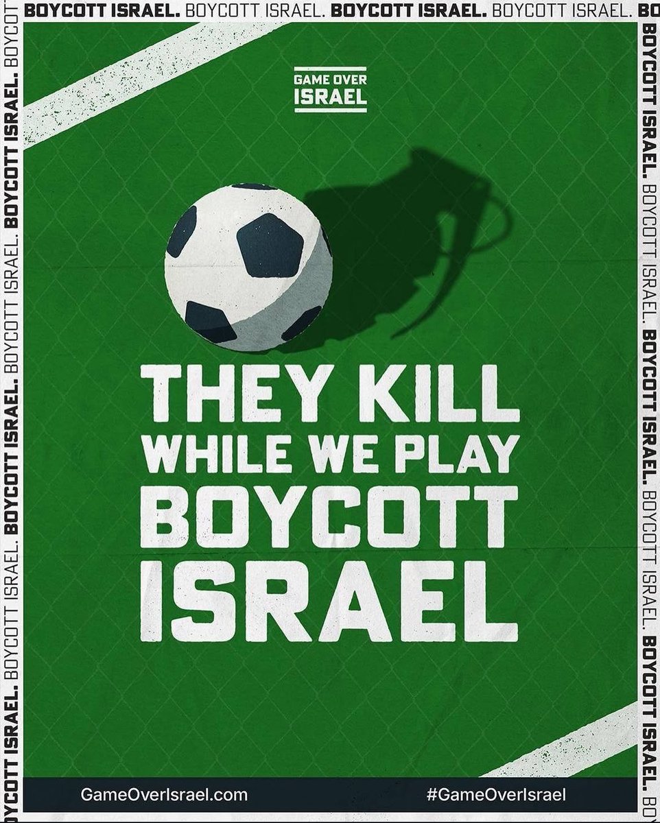 sevkiadem's tweet image. They&apos;re not players. They&apos;re child and football killers. They violated the rules of the game. Therefore, they should be sent off with a red card.
#GameOverIsrael