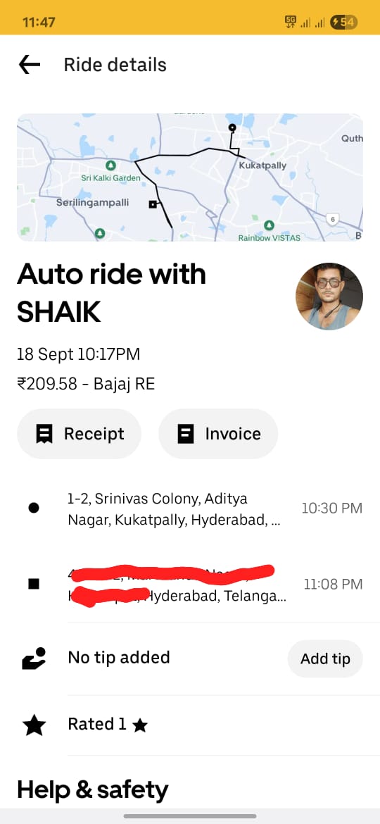 MrDeva97's tweet photo. @Uber_India @Uber @Uber_Support https://t.co/ObVISfw3Il