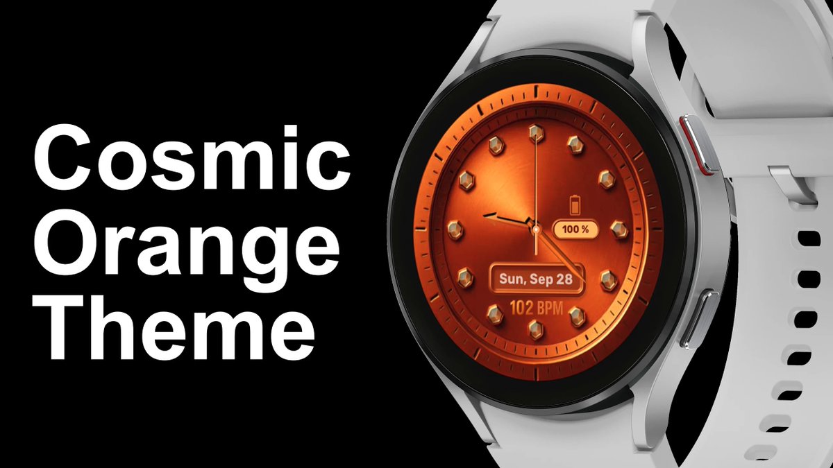 sagehuz's tweet image. I just made a trending color watch face for Wear OS.
New color from iPhone 17 Pro. Cosmic Orange
play.google.com/store/apps/det…
#watchface #customizable #theme #smartwatch #wearos #galaxywatch #samsungwatch #pixelwatch #sagehuz #cosmicorange  #orange