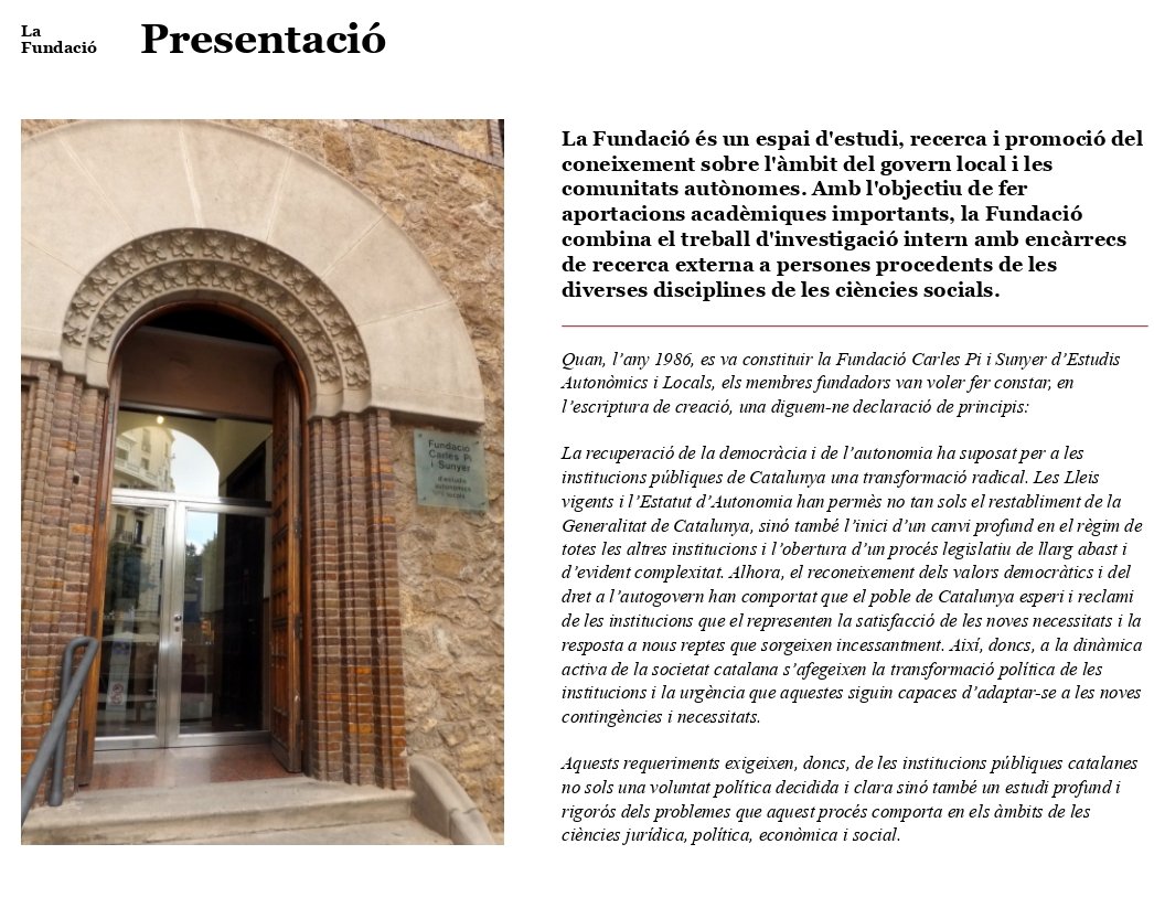 F Carles Pi i Sunyer (@fund_pisunyer) on Twitter photo Convocatòria d'1 plaça de col·laborador en suport a la receerca sobre polítiques públiques i govern local pisunyer.org/la-fundacio/bl… Convocatòria d'1 plaça de col·laborador en suport a la receerca sobre polítiques públiques i govern local pisunyer.org/la-fundacio/bl…