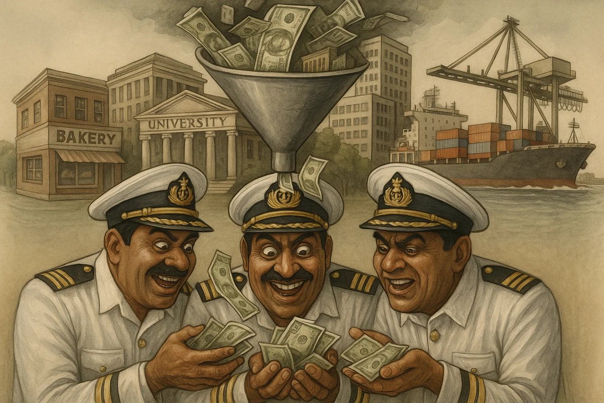 FaujanDiaries's tweet photo. Why would sailors risk life &amp; limb for a Navy whose leaders chase contracts, not combat readiness? Admirals see success in #BahriaFoundation profits, not seaworthy ships.Cynicism isn’t an accident—it’s the rational response of men serving a hollow institution.
#naPakNavy https://t.co/ZTotg1FLQl