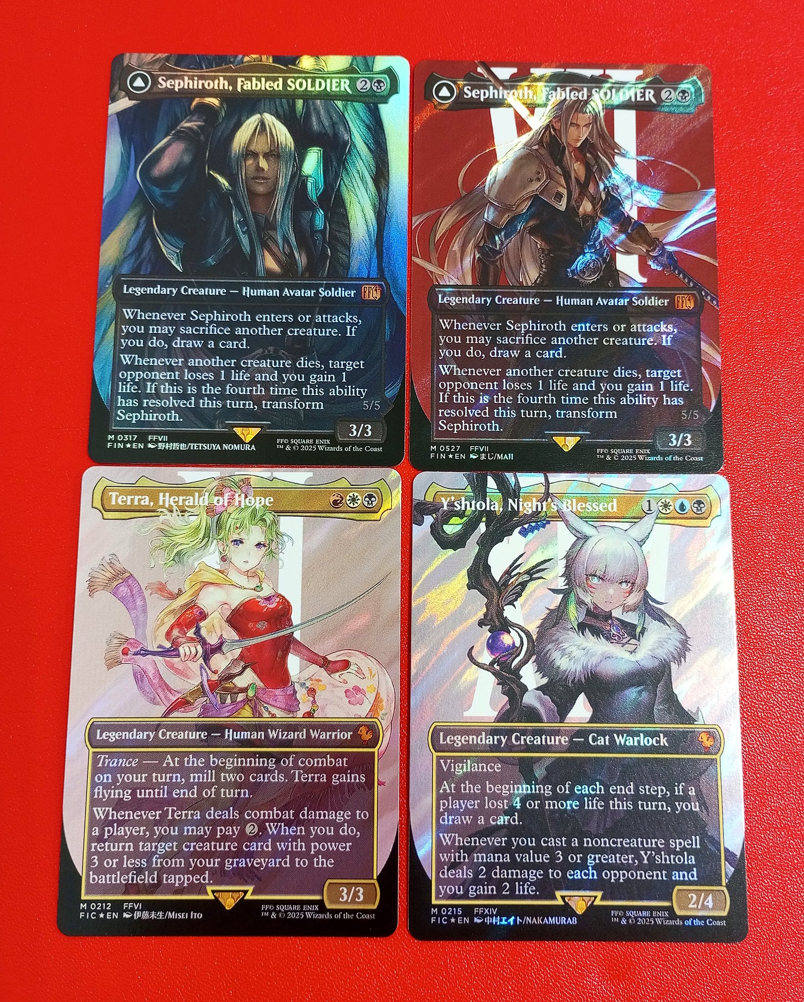 サージ・Foil】ボーダーレス□威名のソルジャー、セフィロス[FIN-BF