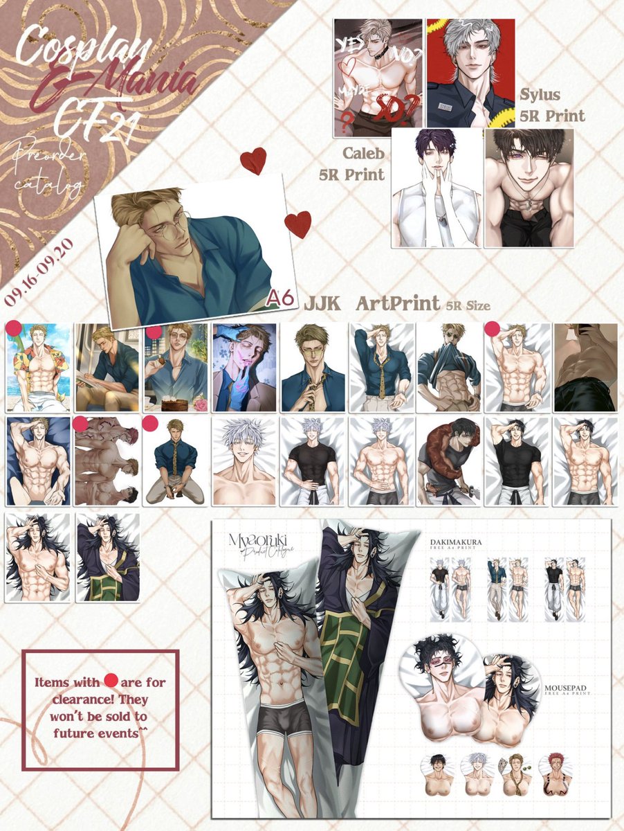 [usa go] <a href="/MyaoRuki/">MYAO🐈| PO open✨cosmania FA04</a> cf21 preorder    
🥐 price: $3.00-$35.00
🥐 items: stickers, prints, keychains, mousepads, pillow cases 
🥐 deadline: september 20 10:00 pm cst

form: forms.gle/SmX372wTXN6eMB…