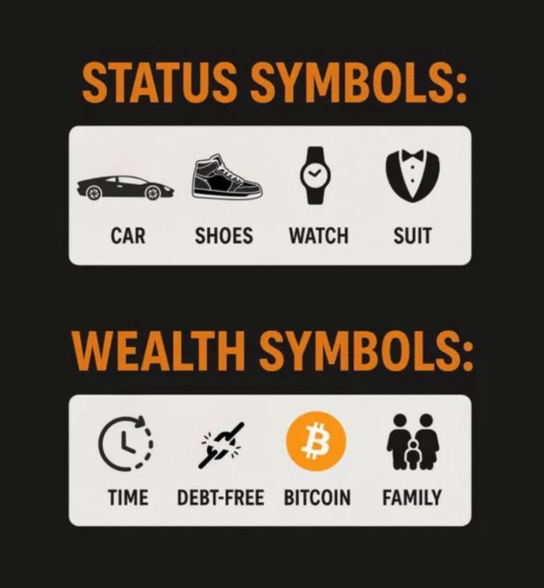 Dont look rich, be wealthy.