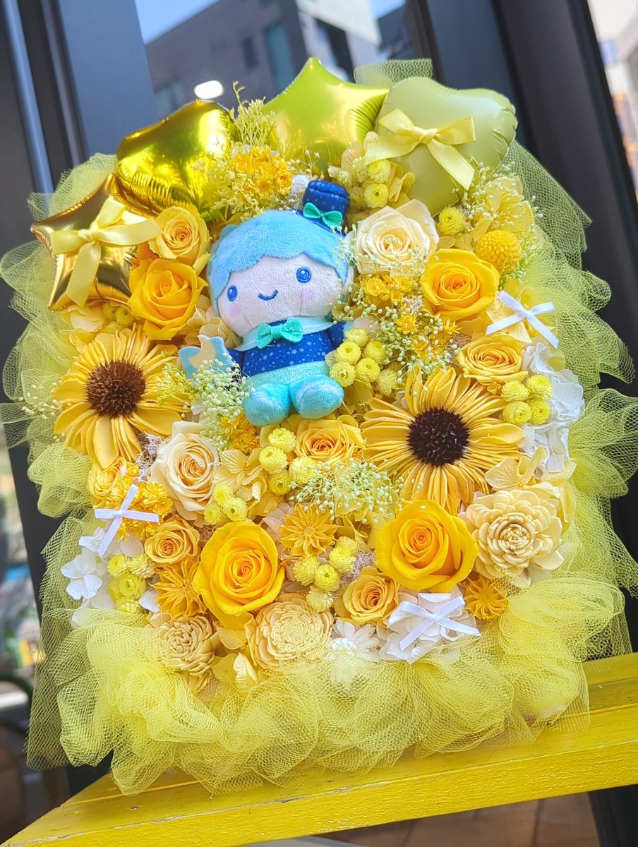 ✦端午の節句・我は武士なり！(ちりめん細工)ブリザーブドアレンジ⑤