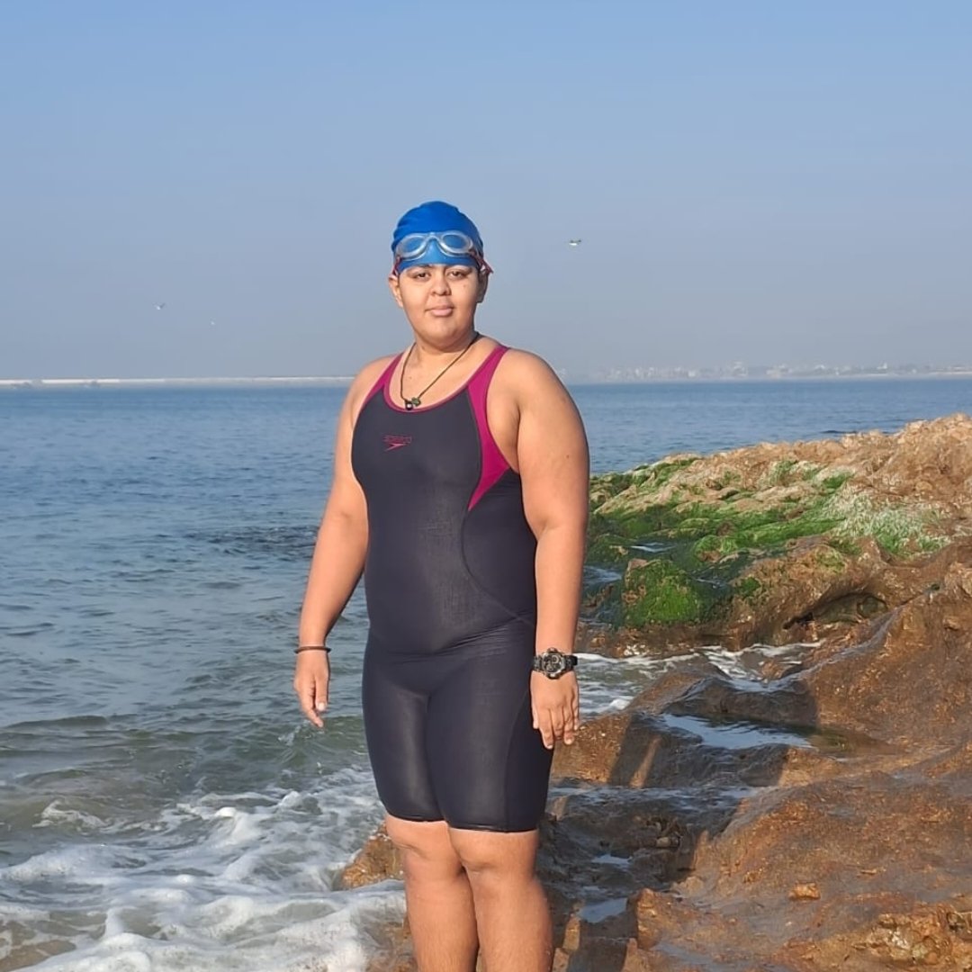 SwimmerJiya's tweet photo. Some days, it feels like the waves are bigger than us. Other days, I make them look small. I am training for something big. We don't know what the finish line will look like yet, but I know. I'm going everything 

#poweredbyHPCL
# swimwithJiya
#embessyofindiausa https://t.co/KwSGl7v0nA