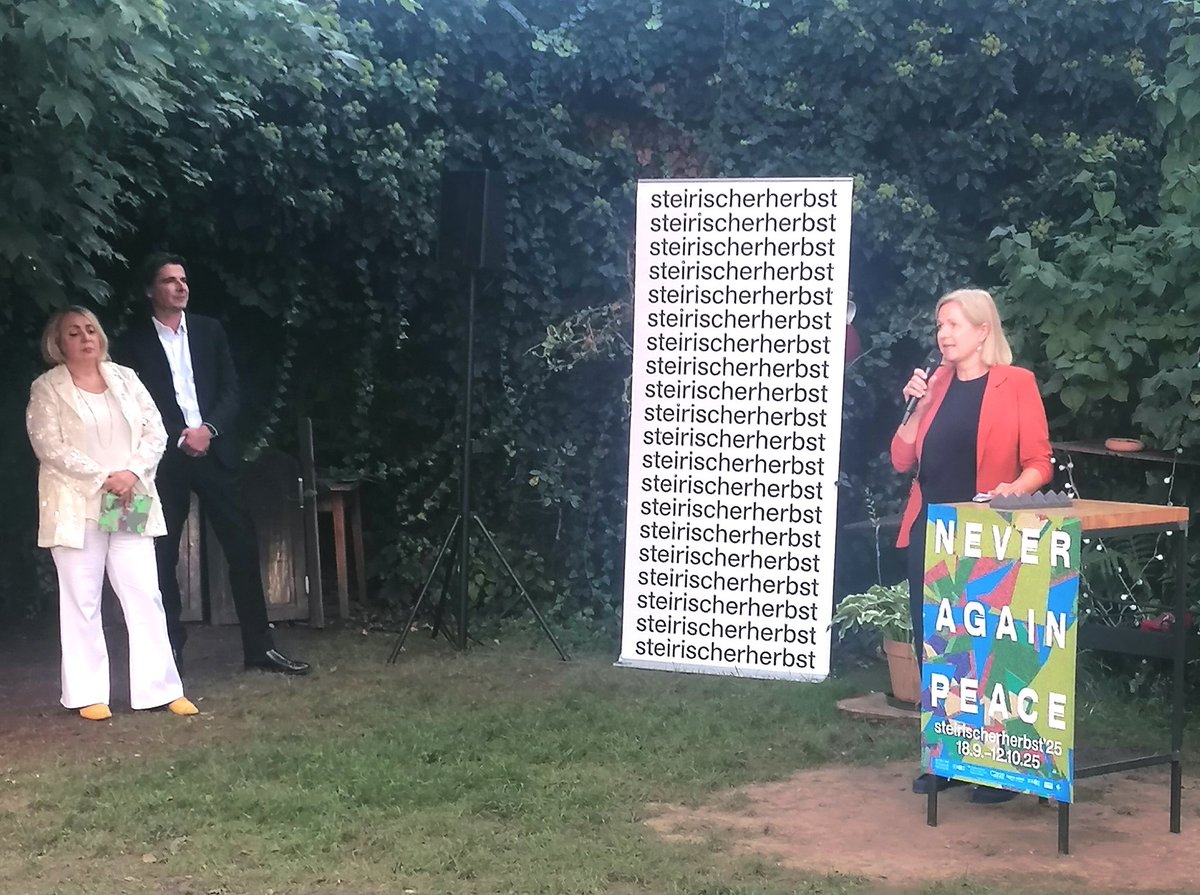 Zitat Grazer Vizebgm (Grüne) bei der Herbst Eröffnung: "Die Unruhestifter sind unter uns, auch in der Politik!"
Meint sie damit die Kriegsfetischisten bei den Grünen, die Israel-Verdammter, den Trump-Attentäter, den Grazer Amokläufer?