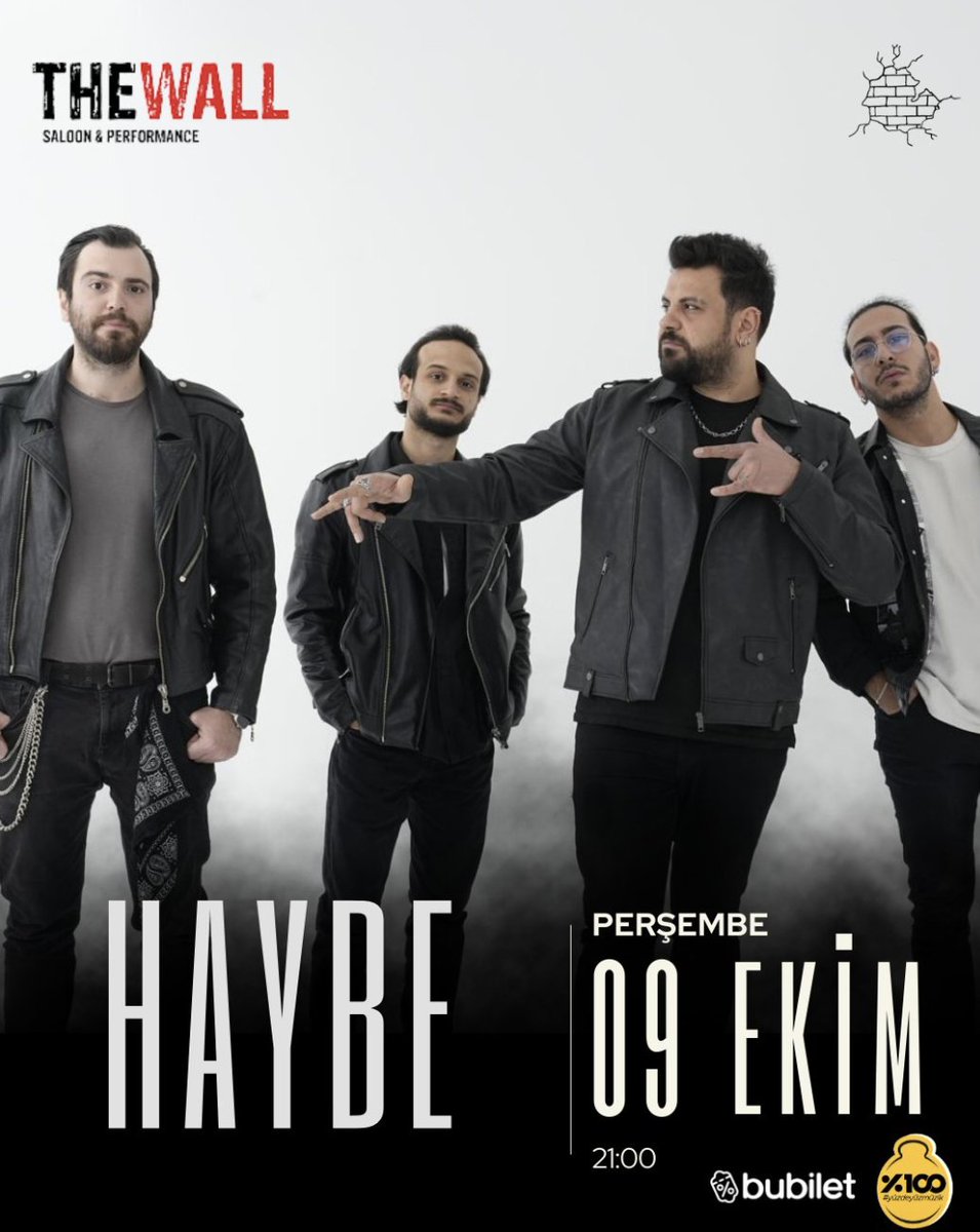 🔥 Haybe sahnede!
Yeniden Doğ albüm lansmanı →
📍 The Wall Saloon &amp; Performance
📅 9 Ekim, 21:00
🎟️ Biletler Satışta! biletino.com/tr/e-16ez/hayb…