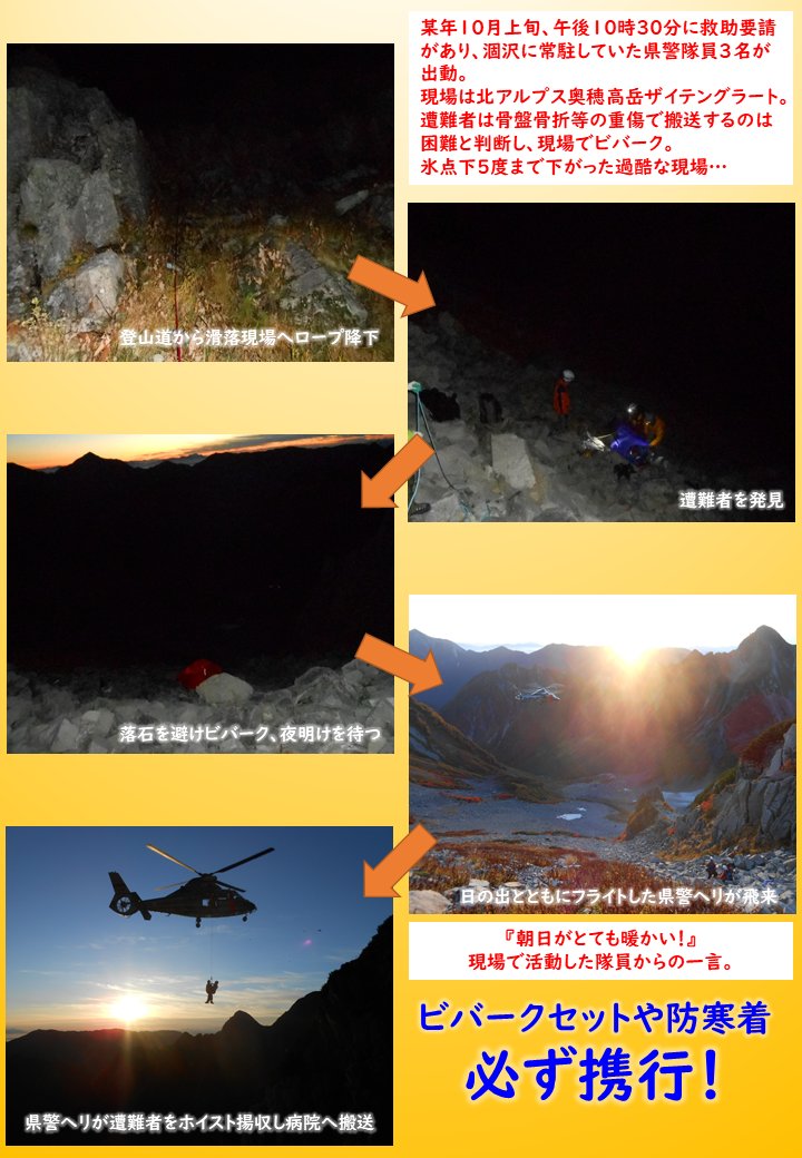 長野県警察山岳遭難救助隊 on X: 