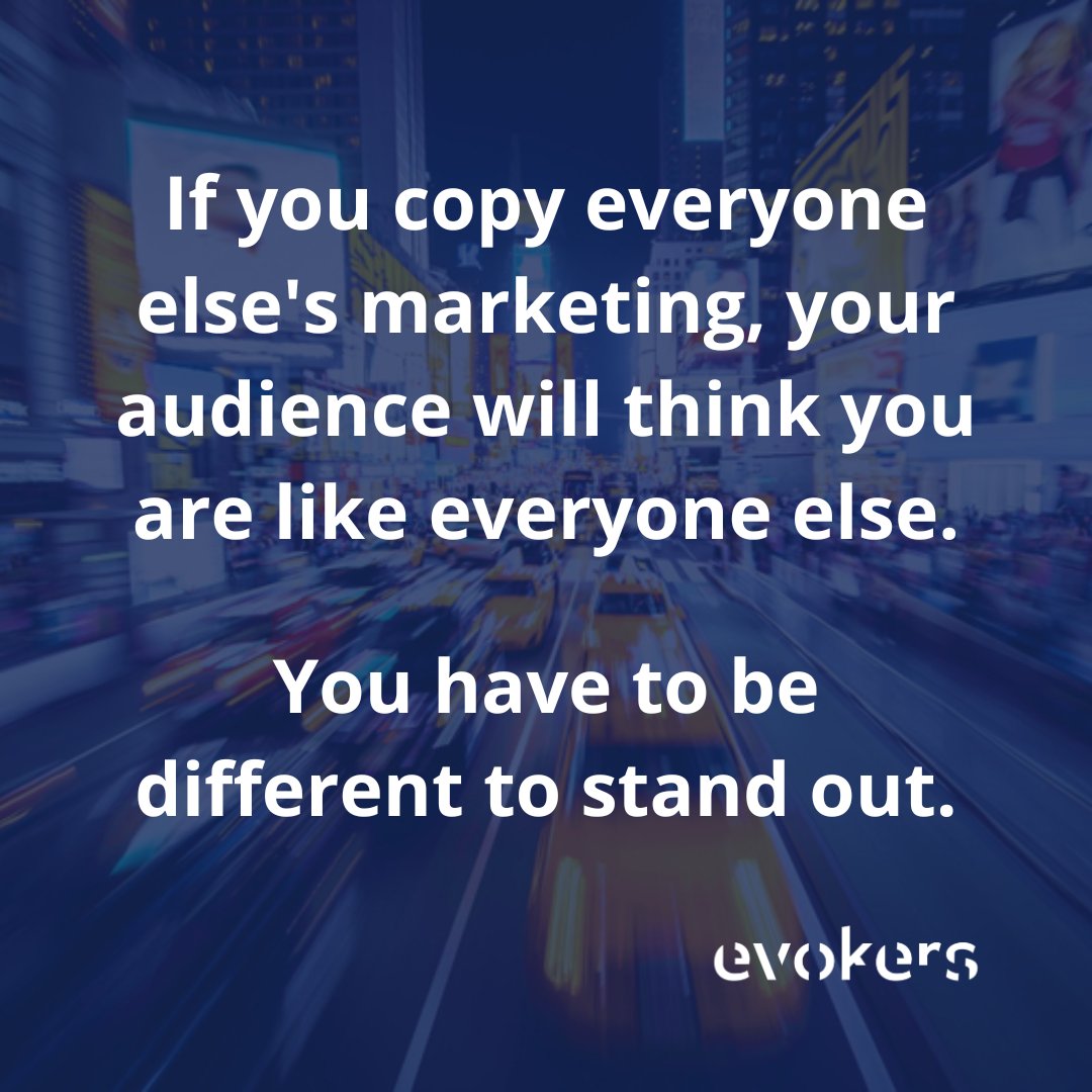 evokersbranding's tweet image. If you copy everyone else's marketing, your audience will think you are like everyone else.
You have to be different to stand out.
We create global #brands via #branding and #marketing strategies.
Visit our website to learn how we can help your #brand grow evokers.gr