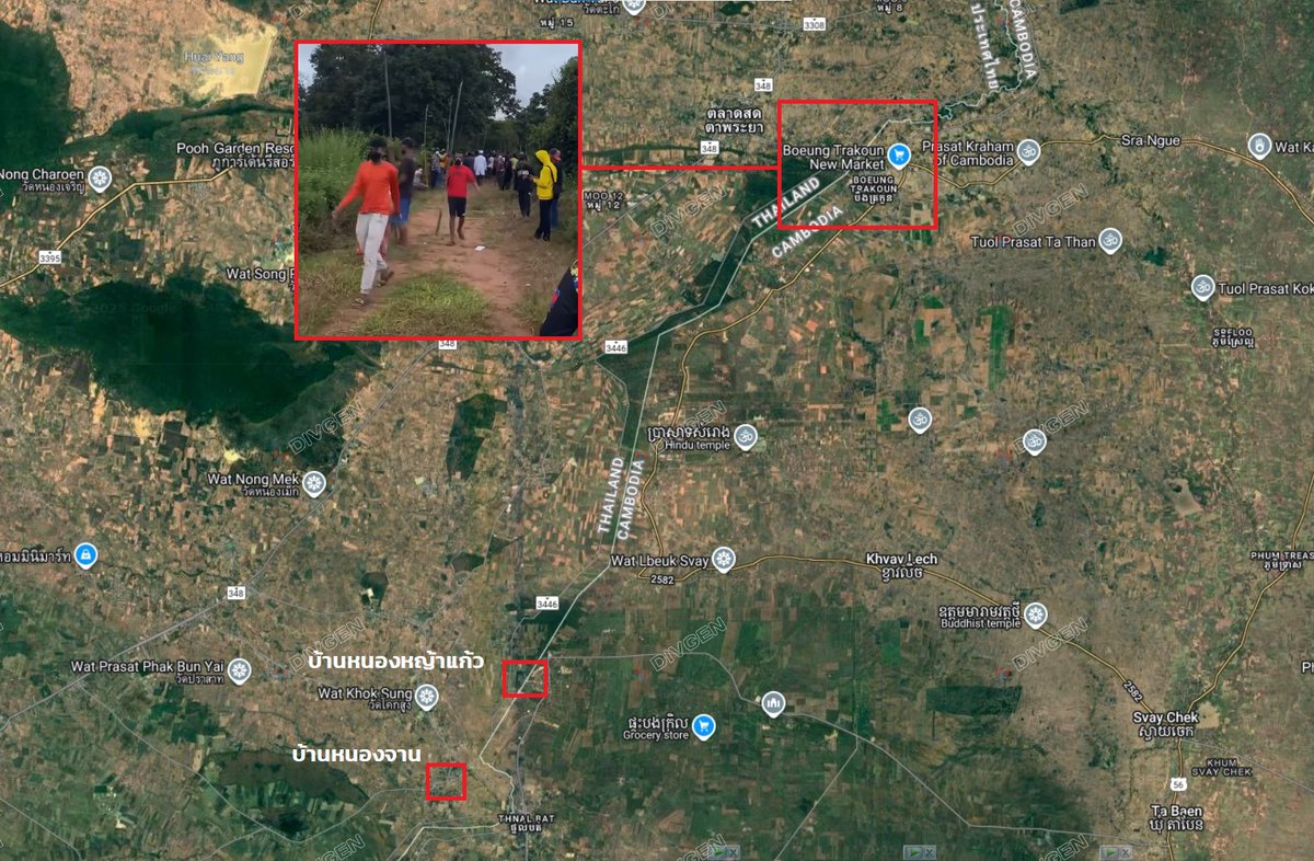 ronakorn's tweet image. ด่วน! เขมรย้ายจุดสร้างเหตุวุ่นวายเพิ่มอีกแห่ง ที่ #บึงตะกวน ที่ อ. ตาพระยา สระแก้ว โดยเข้ามาขัดขวางการล้อมรั้วหนามของเจ้าหน้าที่ไทย
#ไทยกัมพูชา #ชายแดนไทยกัมพูชา #บ้านหนองหญ้าแก้ว