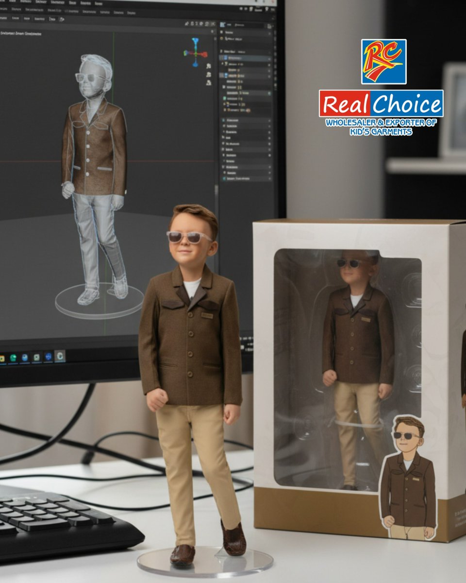 RealchoiceRC's tweet image. "Real Choice boys’ suits—where charm meets class in style."
#RealChoice #BoysSuit #KidsFashion #MiniGentleman #StylishKid #DapperLook #KidsStyleIcon #ViralOutfit #FashionChoice #LittleStar#3DModel #3DArt #3DDesign #3DRender #3DAnimation #3DModeling #NanoBanana #BananaTrend