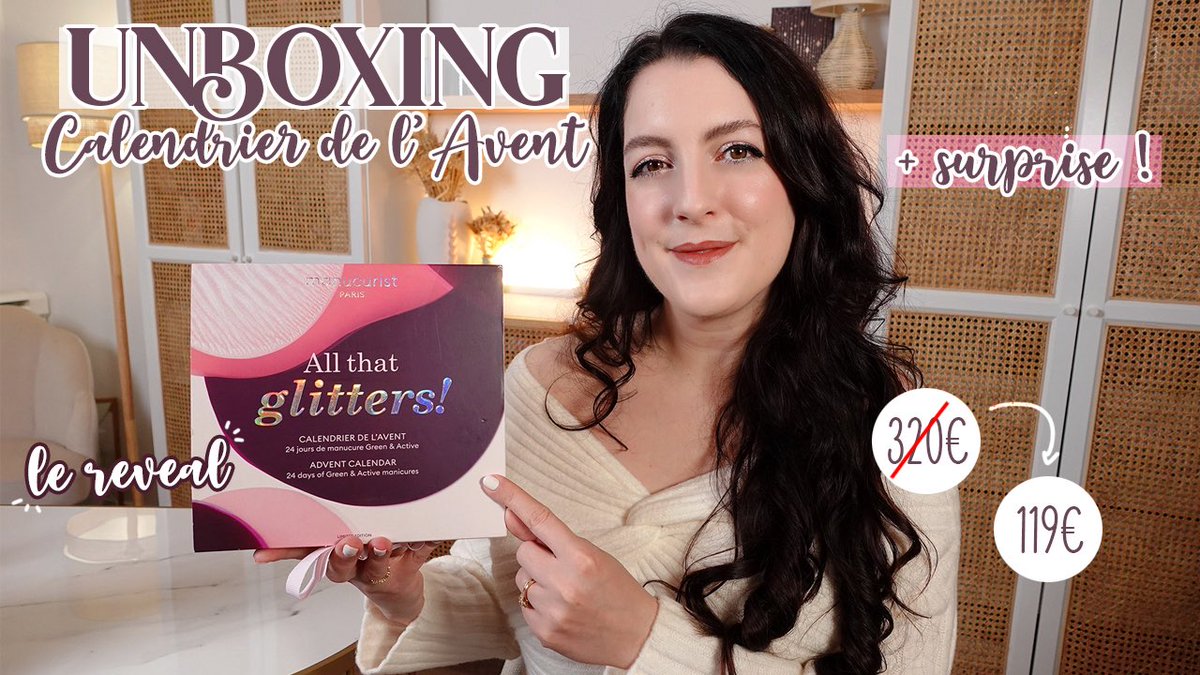 youtu.be/LUlWg2hoCm8 Nouvelle vidéo en ligne : 320€ de produits pour 119€ ?! 😱 Le Calendrier de l'Avent Mancurist 🎅🏼 (+ surprise et bon plan!) 🥳

#calendrierdelavent #bonplan #manucurist #nouveauté #adventcalendar