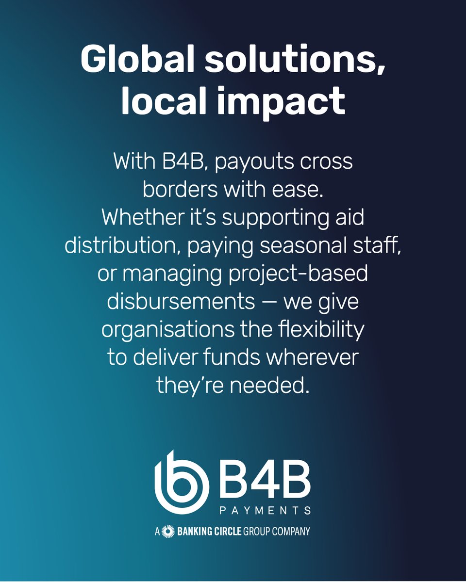 💳 Card payouts that power every industry. B4B Payments delivers instant, secure funds on prepaid cards, giving people immediate access to earnings while helping organisations scale. Here’s how it all comes together 👇

👉ow.ly/fLxs50WWW4E

#CardPayouts #GlobalPayments