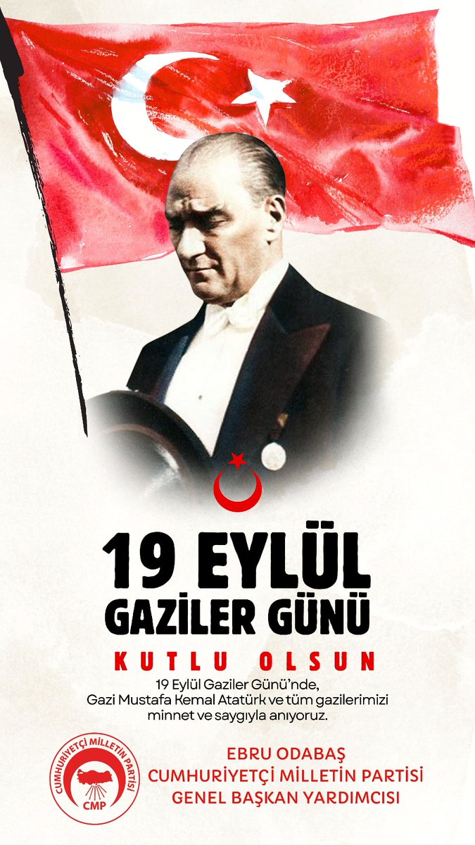 Başta Gazi Mustafa Kemal Atatürk olmak üzere tüm gazilerimizi saygı ve minnetle anıyor onların emanet ettiği bu vatanı hak hukuk ve halk için savunacağımızı bir kez daha vurguluyoruz.
Gazilerimizin mücadelesi milletimizin yol haritasıdır.
<a href="/CemalArslan99/">Cemal Arslan</a>