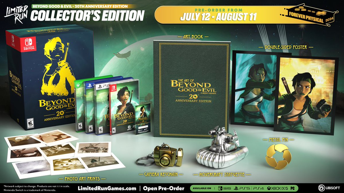 Après plusieurs retards, Limited Run Games vient d'annoncer que l’expédition de la collector de Beyond Good &amp; Evil – 20th Anniversary Edition était en préparation ! L’attente touche à sa fin, qui l’attend avec impatience ? #BGE