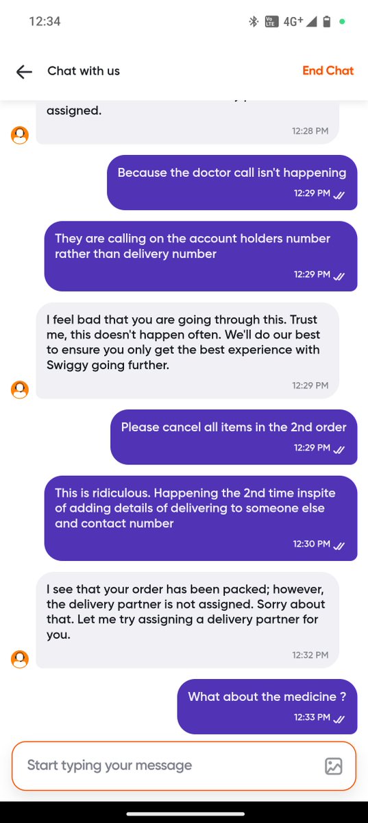 r11_ash's tweet photo. @SwiggyInstamart @SwiggyCares  @WeAreSwiggy cheating customers delaying verification in case of imp medicines. Nt callin right no. inspite of details shared. #swiggycustomercare useless #shopping #india #support refusing to call in case of emergency. For #meds Dnt trust #swiggy https://t.co/Lks9lR7spK