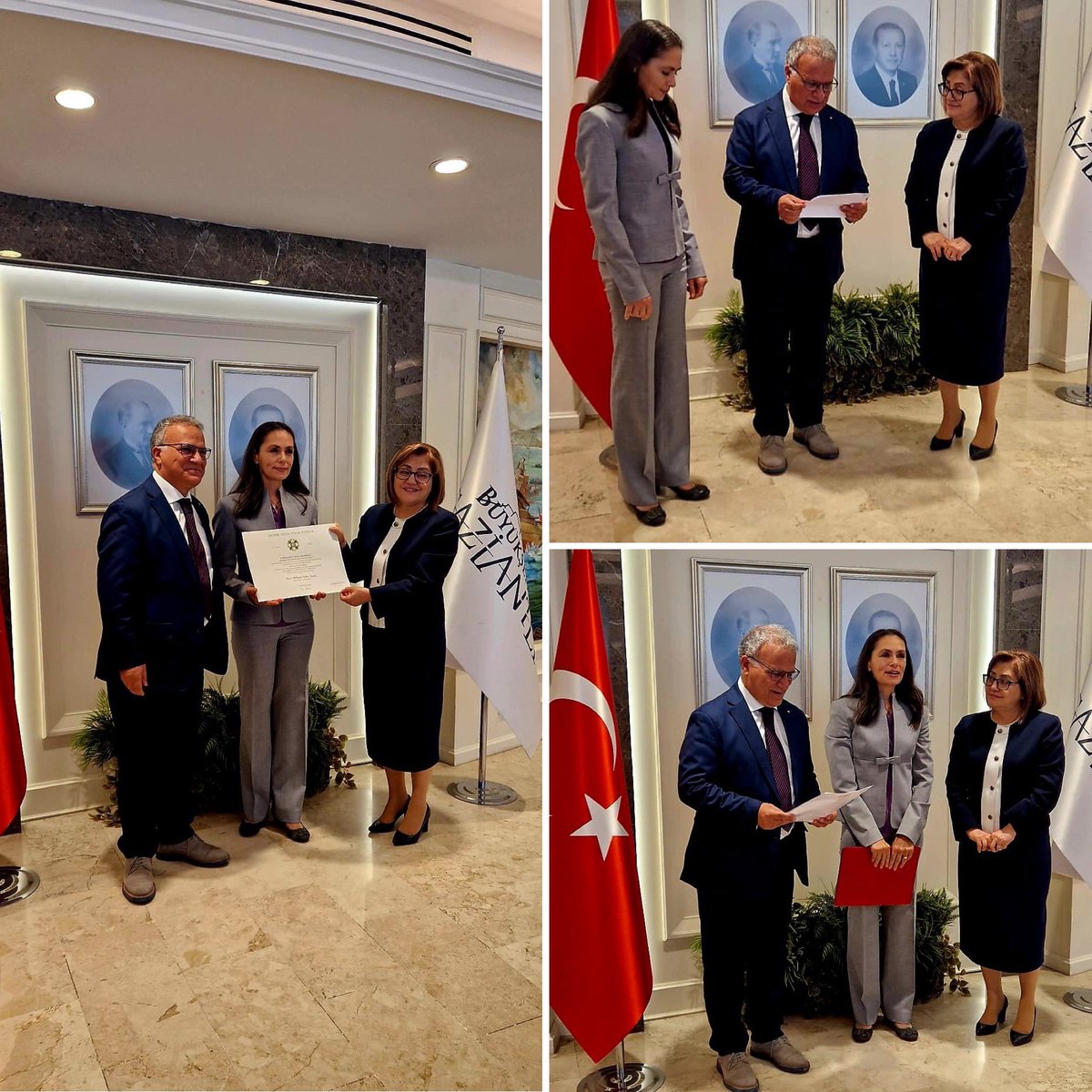 Büyükelçi <a href="/margiodi/">Giorgio Marrapodi</a>, Gaziantep Fahri Konsolosu <a href="/MehpareKileci/">Mehpare Sayan KiLECi</a>'ye "Subay mertebesinde İtalya Yıldızı Nişanı" 🎖️unvanını, Gaziantep Belediye Binası'nda ve Belediye Başkanı <a href="/FatmaSahin/">Fatma Şahin</a>'in huzurunda tevdi etti. Hak edilmiş bu takdir için kendisini tebrik ederiz! 👏🏻🇮🇹🇹🇷