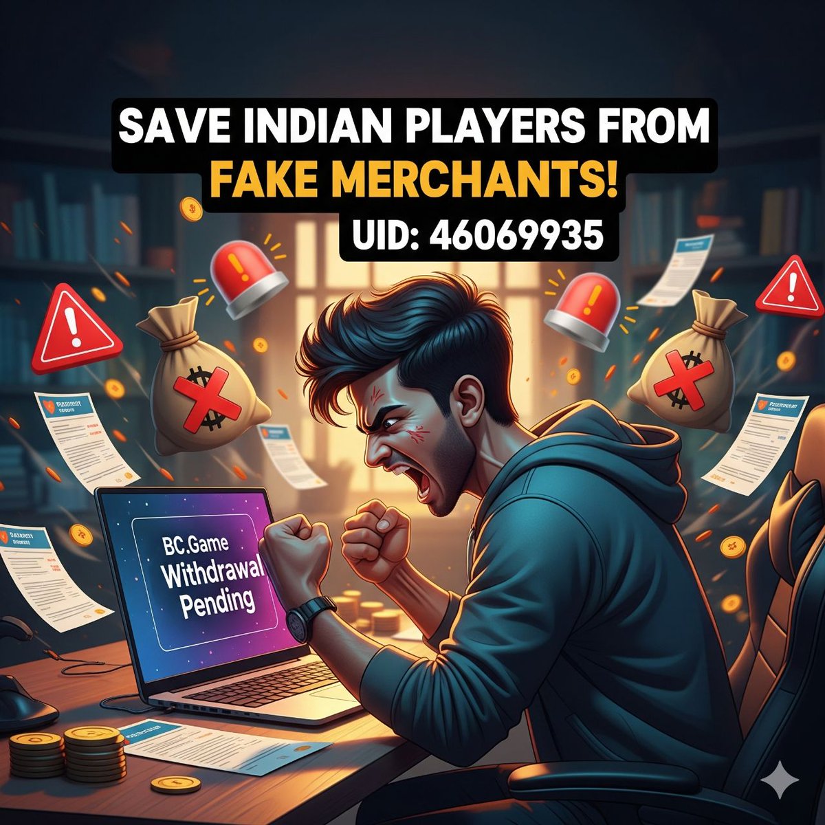 joshihemant6's tweet photo. Thanks for reply 🙏 UID: 46069935. Two withdrawals ₹25k each (Orders 8290 &amp; 8929) marked “Success” but still pending. Tickets: Discord #37623, Website #9173330 &amp; #9173355. INR merchants giving fake UTR/proofs, blocking funds! DM details sent — investigate NOW https://t.co/KsToUlfB5X