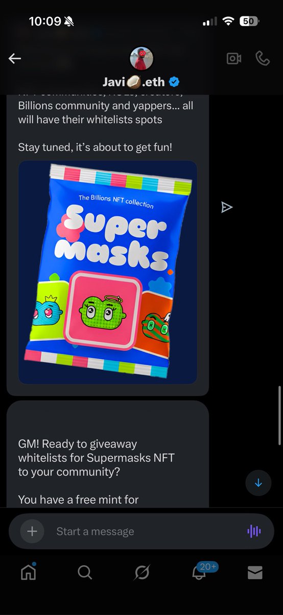 gBillions fam!

Gün içerisinde <a href="/billions_ntwk/">Billions</a> 2. Koleksiyonu olan Supermasks NFT’ler için WL çekilişi gelecek sizlere söz verdiğimiz gibi. 🫡

WL dağıtım postu İngilizce olacak o yüzden sizlere de şimdiden bilgi vermiş olalım. 💚

Thanks to legend <a href="/jgonzalezferrer/">Javi🥥.eth</a>, stay tuned for