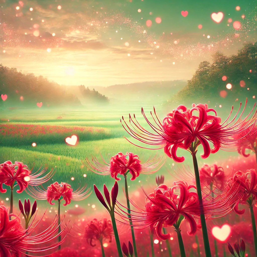 🌱9月19日　お誕生花×ハッピーマネー🌱

本日お誕生日の方、おめでとうございます！

🌸本日のお誕生花は「ヒガンバナ（彼岸花）」
🌿花言葉は「情熱」「再会」
＊＊＊

燃えるような赤い花を咲かせるヒガンバナは、人生の節目を告げる神秘的な存在です。