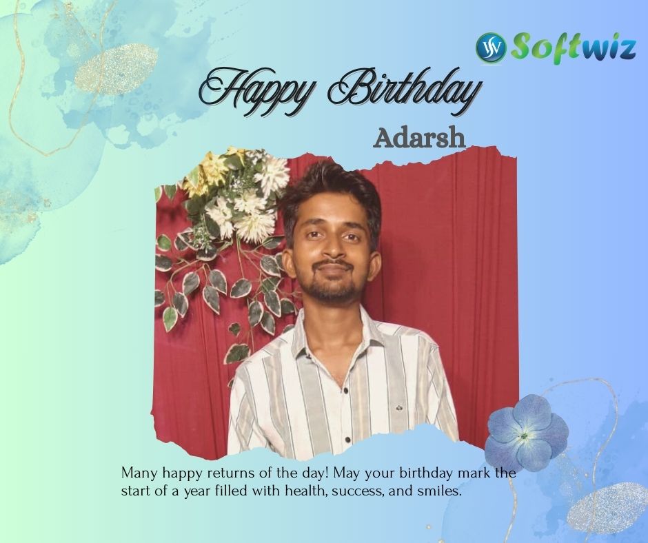 softwizinfotech's tweet image. Happy Birthday, Adarsh Maurya
Wishing you new goals, new adventures, and a brand-new level of happiness! ✨
#HappyBirthday #LevelUpDay #NextChapter #BirthdayMood #twitter #SoftwizInfotech
