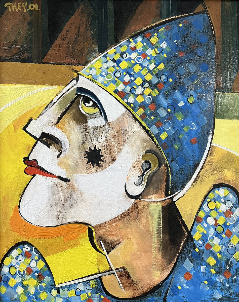 Excited to have available for sale a rare Geoffrey Key painting from his highly collectable 2001 series ‘Clowns’. 

#geoffreykey #collectart #lymm #cheshire #clown #pierrot #artcollection #artcollector