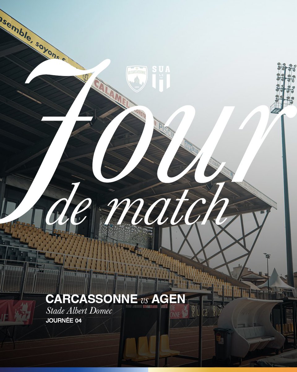 agen_rugby's tweet image. #USCSUA ⚔️

Coup d’envoi de la J4 à 19h30 🏰