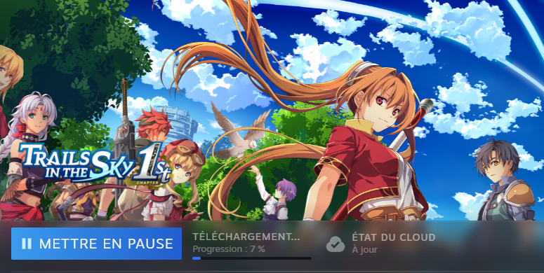 Cdevoyon's tweet photo. Happy launch day au prologue de l'une des plus grandes séries JRPG de tous les temps : Trails in the Sky 1st Chapter. 
"Est-ce qu'il y a besoin d'avoir joué à..."
C'est le remake du premier jeu. 
En français. 
Foncez, c'est tout 🫡
Et prenez ensuite FF Tactics dans 11 jours 👀 https://t.co/8NhhpWc0wq