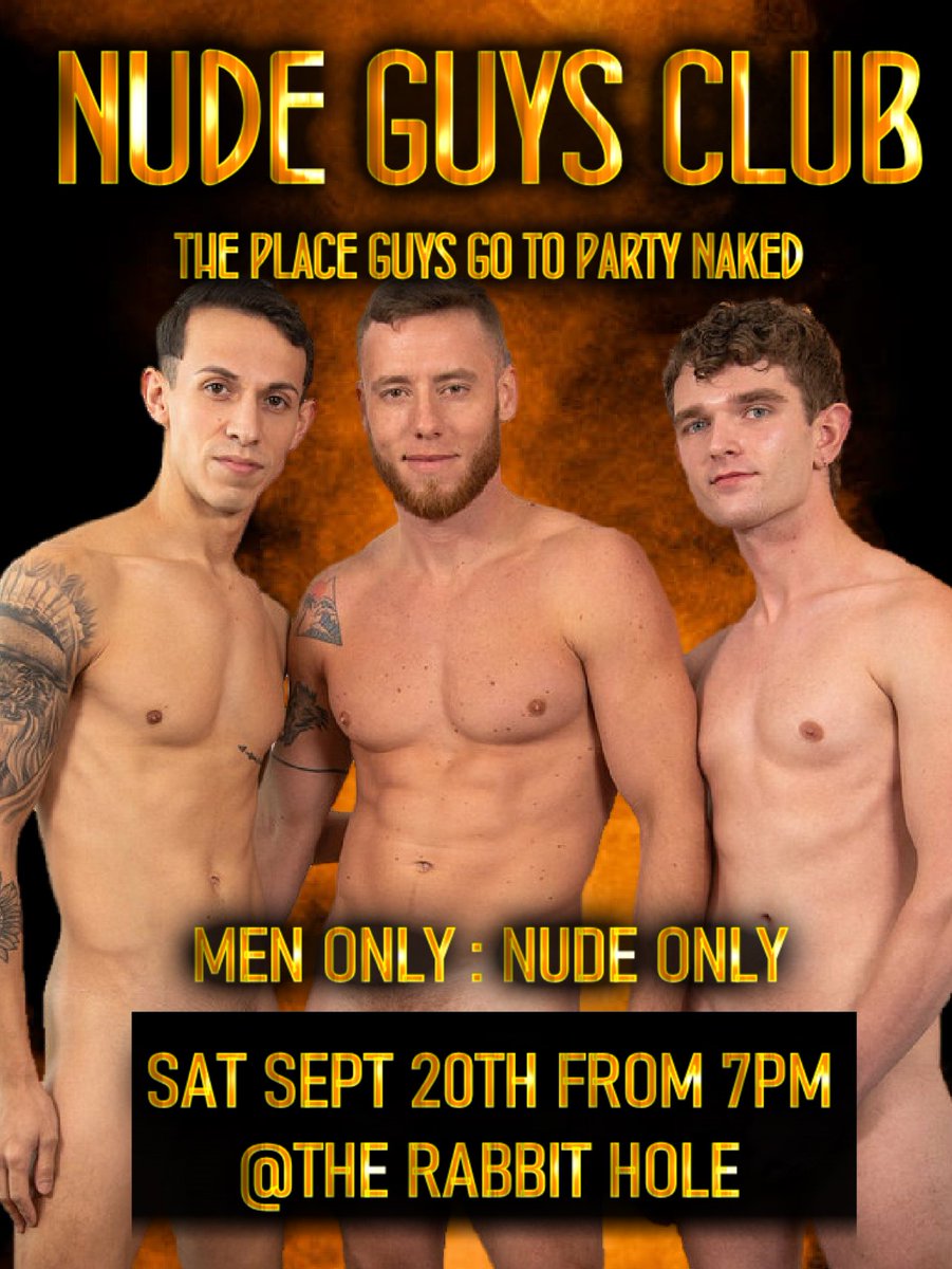 Calling all Nude Guys!
For all the last minute guys who don't have their entry for tomorrow nights naked only party!  
Online entry for the $50 closes 12pm on Saturday, so get in before it's too late! 
You can pay $60 at the door, but send an email to register and go on the door