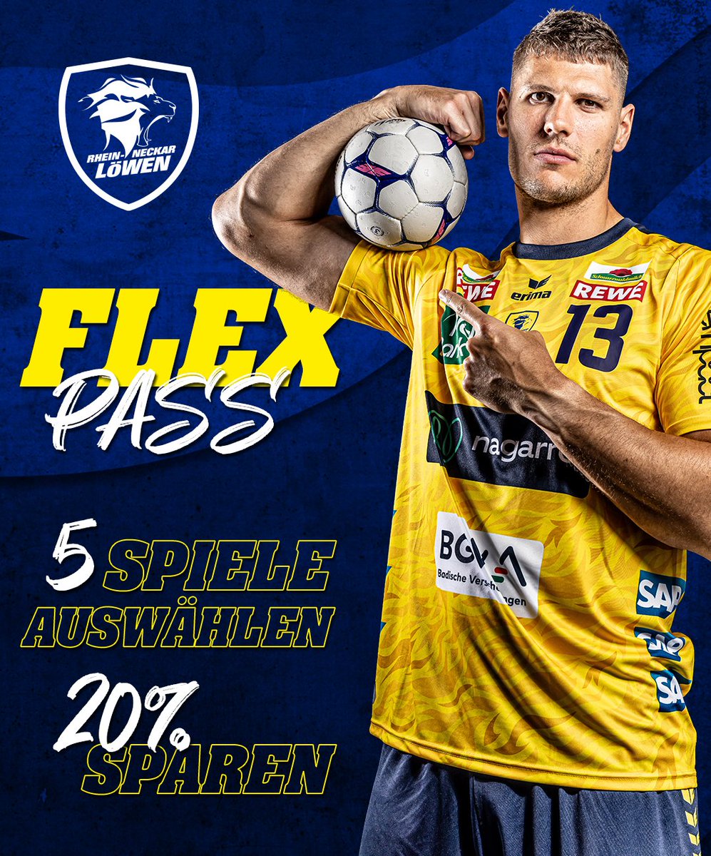 𝐹𝑙𝑒𝑥𝑒𝑛 𝑤𝑖𝑒 𝐵𝑎𝑠𝑡𝑖! 💪 𝟓 𝐇𝐞𝐢𝐦𝐬𝐩𝐢𝐞𝐥𝐞 auswählen - nur 4 davon bezahlen! 😍

Das ist möglich mit unserem FlexPass - sucht euch noch 5 Heimspiele der Hinrunde (Berlin ausgenommen) aus und spart dabei 20%! 🦁🤝

🎟 rn-loewen.de/flexpass

#rnl #rnloewen