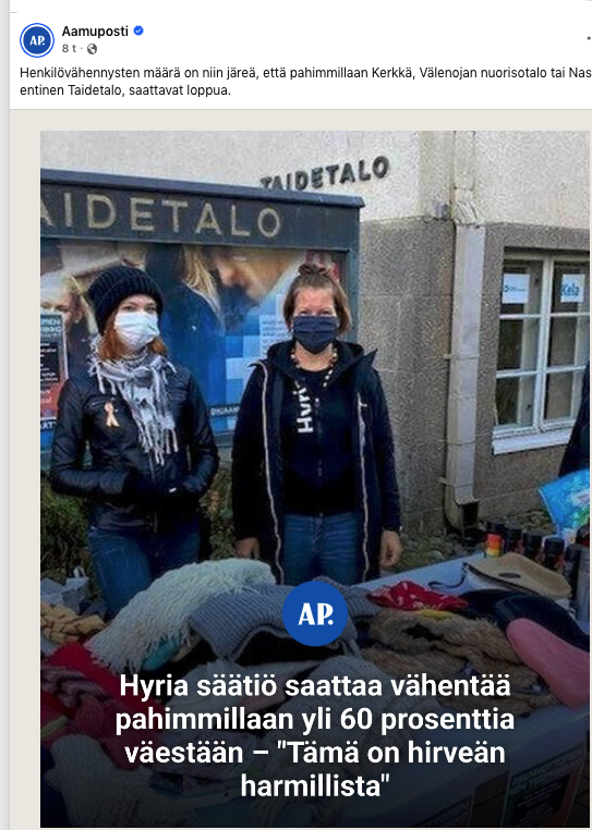 KorhonenMla's tweet photo. #hallituspolitiikkaa #kierrätyskeskukset #työtoiminta #kirveenalle #Hyria #Hyvinkää #irtisanomiset https://t.co/FJIQnr97Za