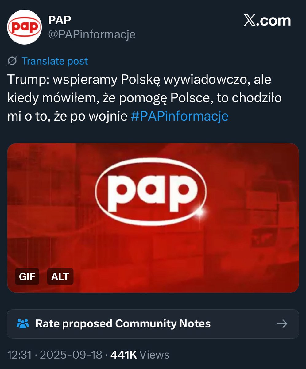 <a href="/PAPinformacje/">PAP</a> Są tylko dwie możliwości: albo pod siłowo wprowadzonym na bagnetach policji kierownictwem zostaliście rosyjską tubą propagandową atakującą Polskę, USA, UK i szerzej NATO, albo po prostu zatrudniacie nieogarniętych kretynów, którzy znają angielski jak Nikodem Dyzma.