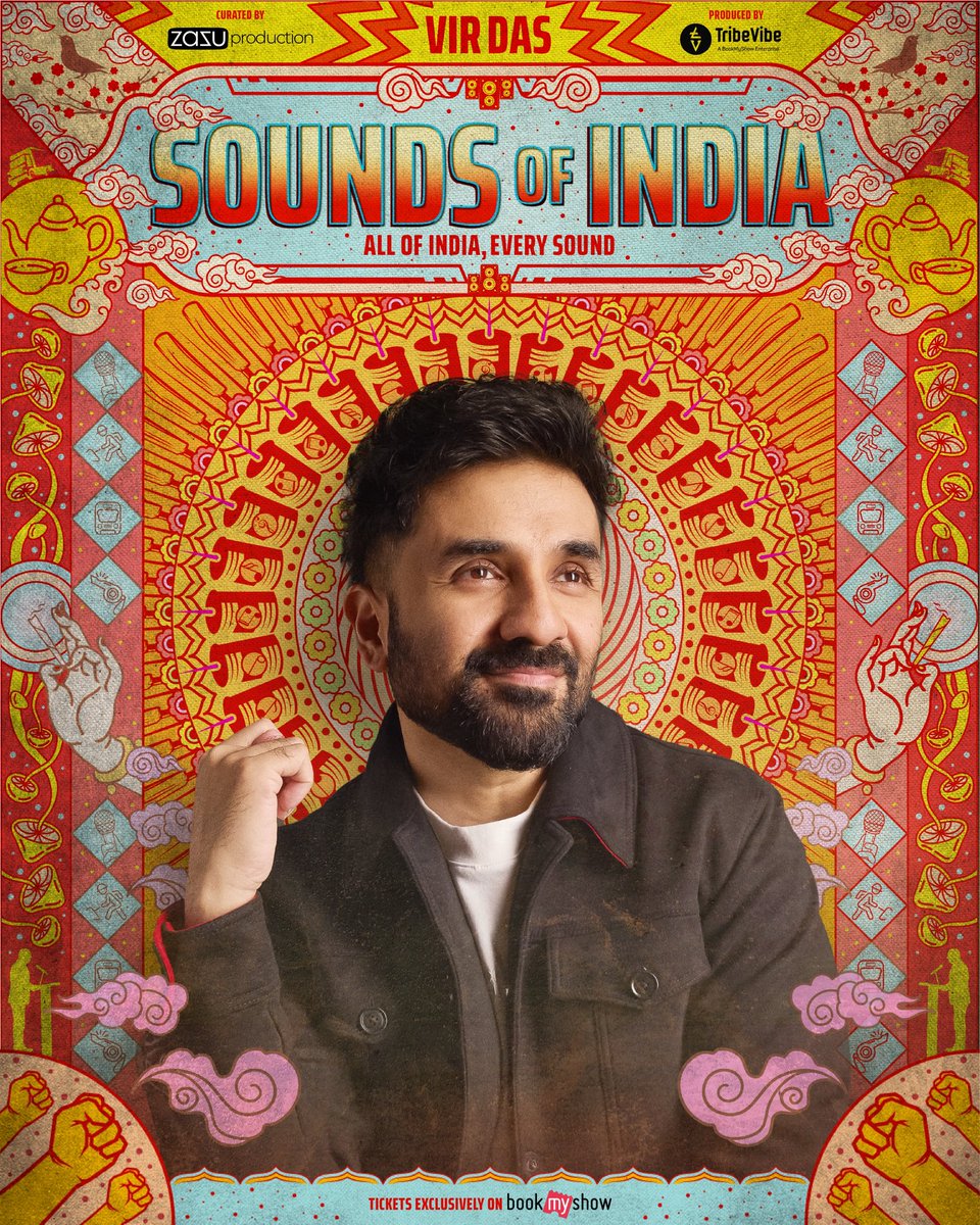 TribeVibeLive's tweet photo. From the streets of India to the stages of the world — he's carried our stories, our chaos, our humour everywhere.🌍❤️

Now, he's coming home with the Sounds of India Tour.

This isn't just comedy, it's India finding its voice in laughter.🫶🏻

Tickets live on @bookmyshow https://t.co/3PfIJVTyBi