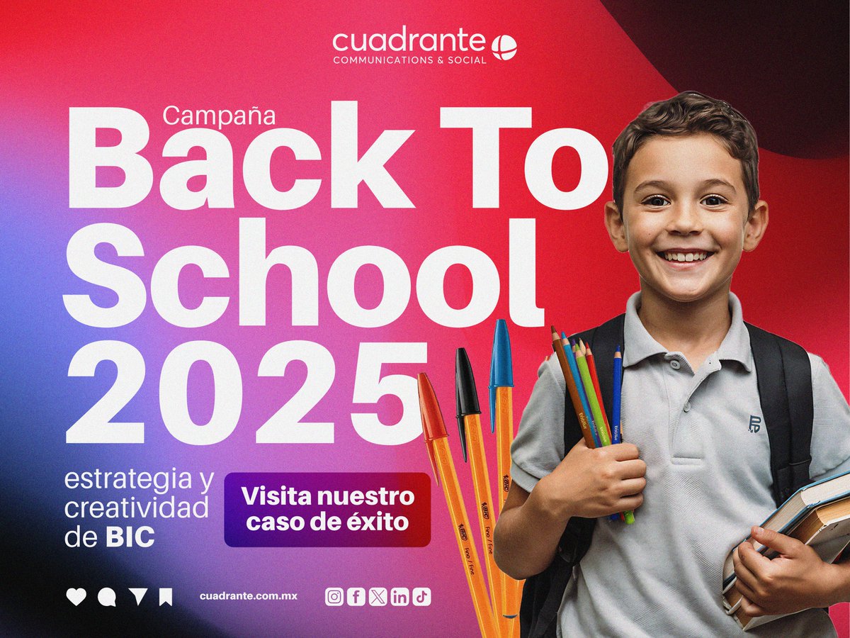 Te contamos cómo diseñamos junto a <a href="/BICGroup/">BIC</a> una campaña creativa y estratégica 🤩

Lee el caso completo aquí ➡️ cuadrante.com.mx/campana-back-t…