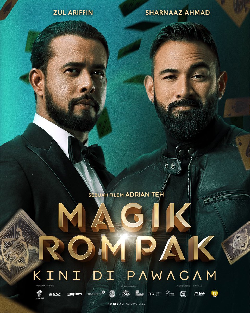 🎩 Rompakan ada style, magik ada twist. Dua mastermind bergabung dengan misi yang sama! 

🔥 This is it! Sebuah filem aksi yang penuh plot-twist, MAGIK ROMPAK kini ditayangkan di pawagam seluruh Malaysia! 

#MagikRompak #ZulAriffin #SharnaazAhmad