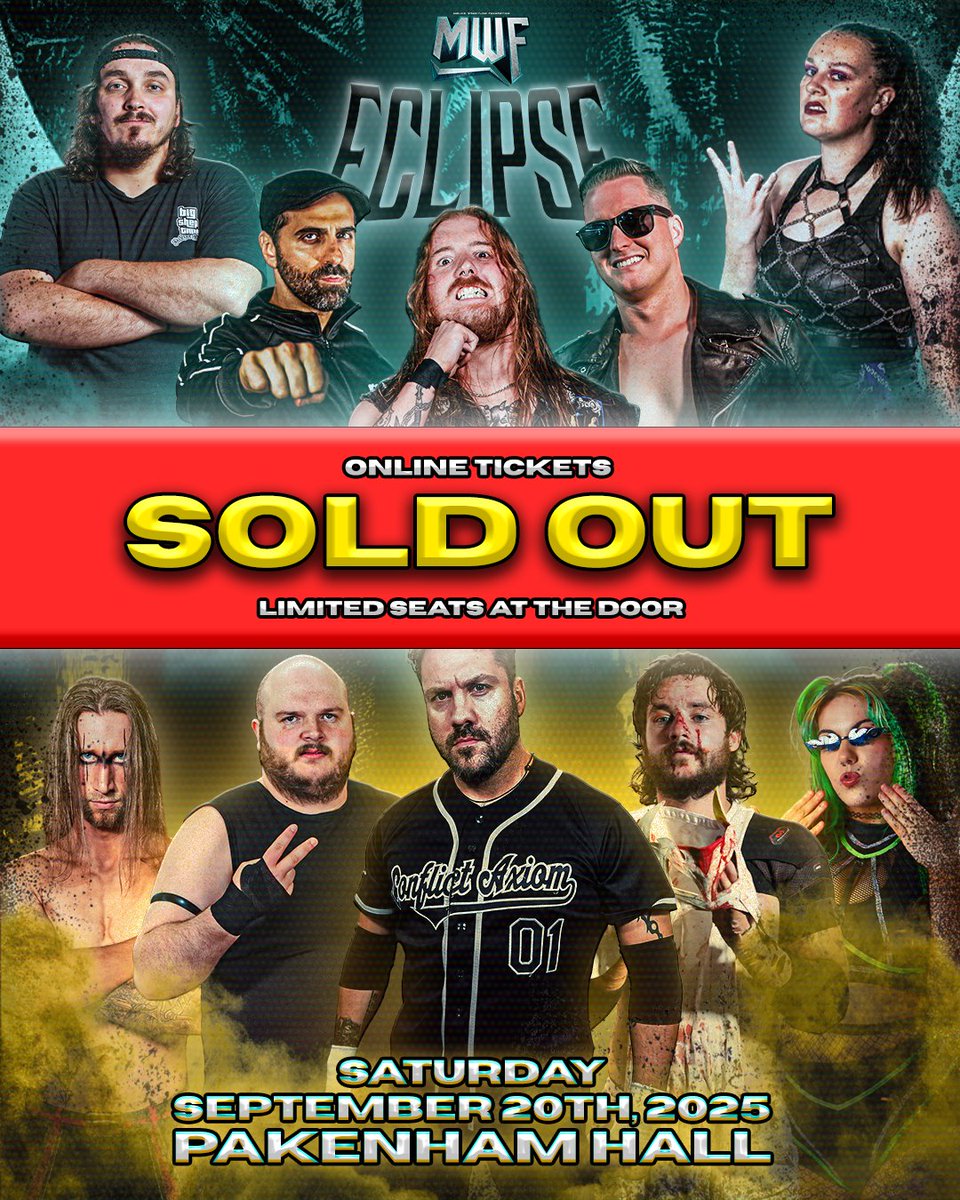 🚨🚨 ONLINE TICKETS ARE SOLD OUT 🚨🚨

There will be only a small amount of tickets available at the door tomorrow night and once they're gone that's it!

We'll see you all tomorrow night!

#MWFEclipse