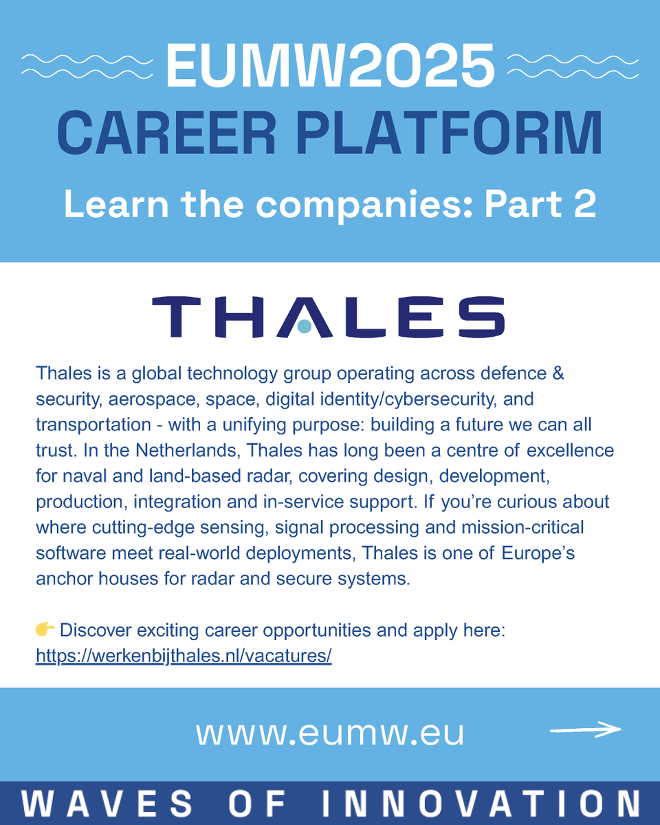 European Microwave Week (EuMW) tweet media