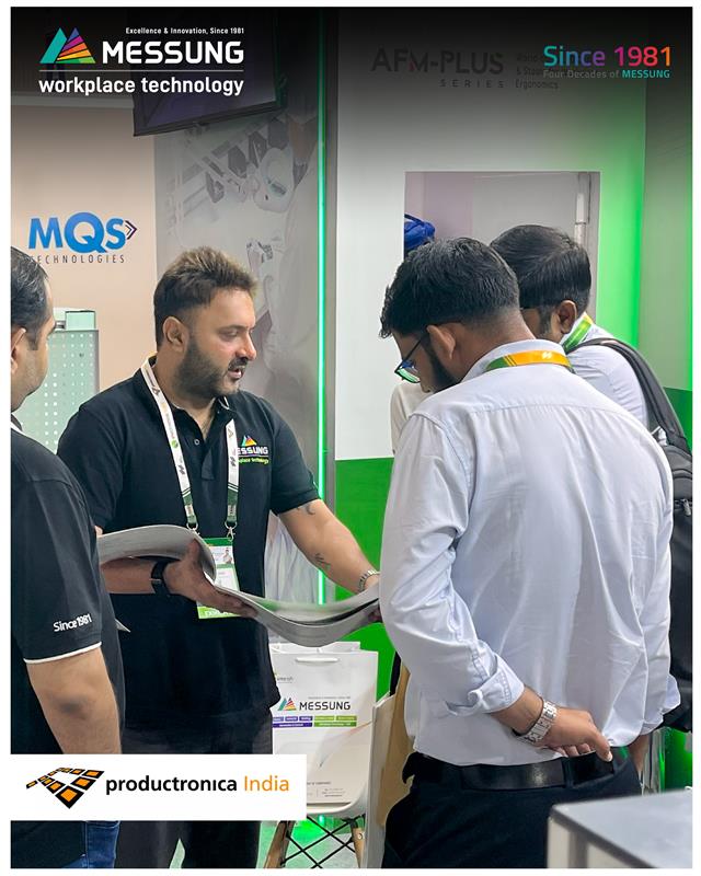 MessungT's tweet image. Day 2 at @Productronica India 2025 is here! We&apos;re thrilled to keep showcasing our innovative lab solutions. Stop by our stall to explore cutting-edge solutions for enhancing efficiency, safety, and productivity in every workspace!#Messung #WorkplaceTechnology #ProductronicaIndia