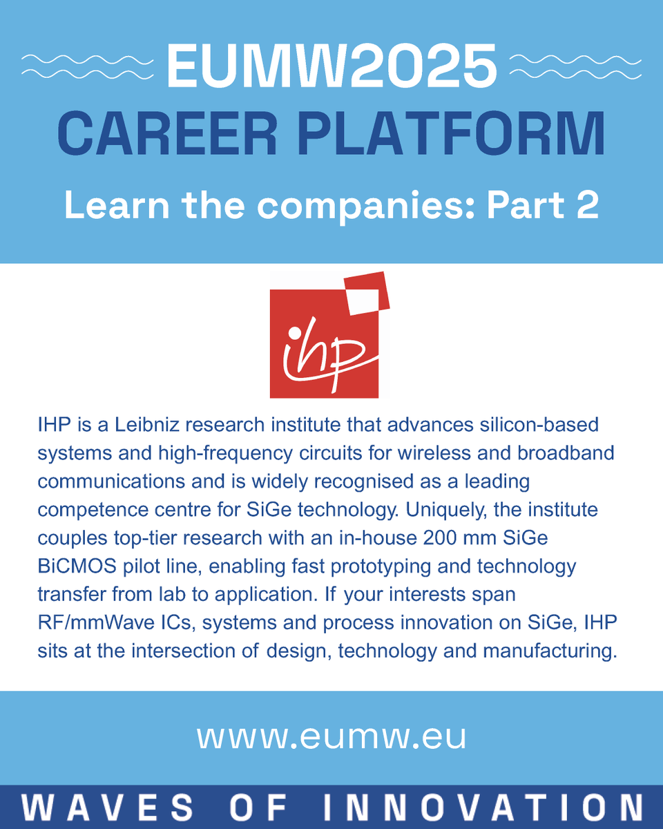 European Microwave Week (EuMW) tweet media