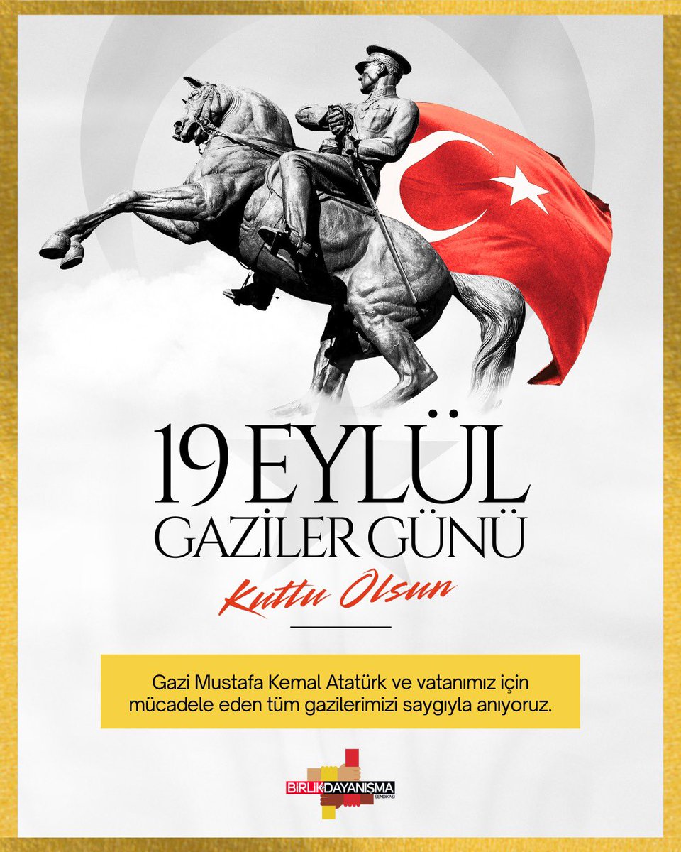 BDS 3 NOLU ŞUBE (@dayanismasen3) on Twitter photo Bu topraklarda özgür yaşıyorsak, kahraman gazilerimizin fedakârlıkları sayesindedir. Minnetle, şükranla…
#GazilerGünü
<a href="/dayanismasen/">Birlik ve Dayanışma Sendikası</a> Bu topraklarda özgür yaşıyorsak, kahraman gazilerimizin fedakârlıkları sayesindedir. Minnetle, şükranla…
#GazilerGünü
<a href="/dayanismasen/">Birlik ve Dayanışma Sendikası</a>