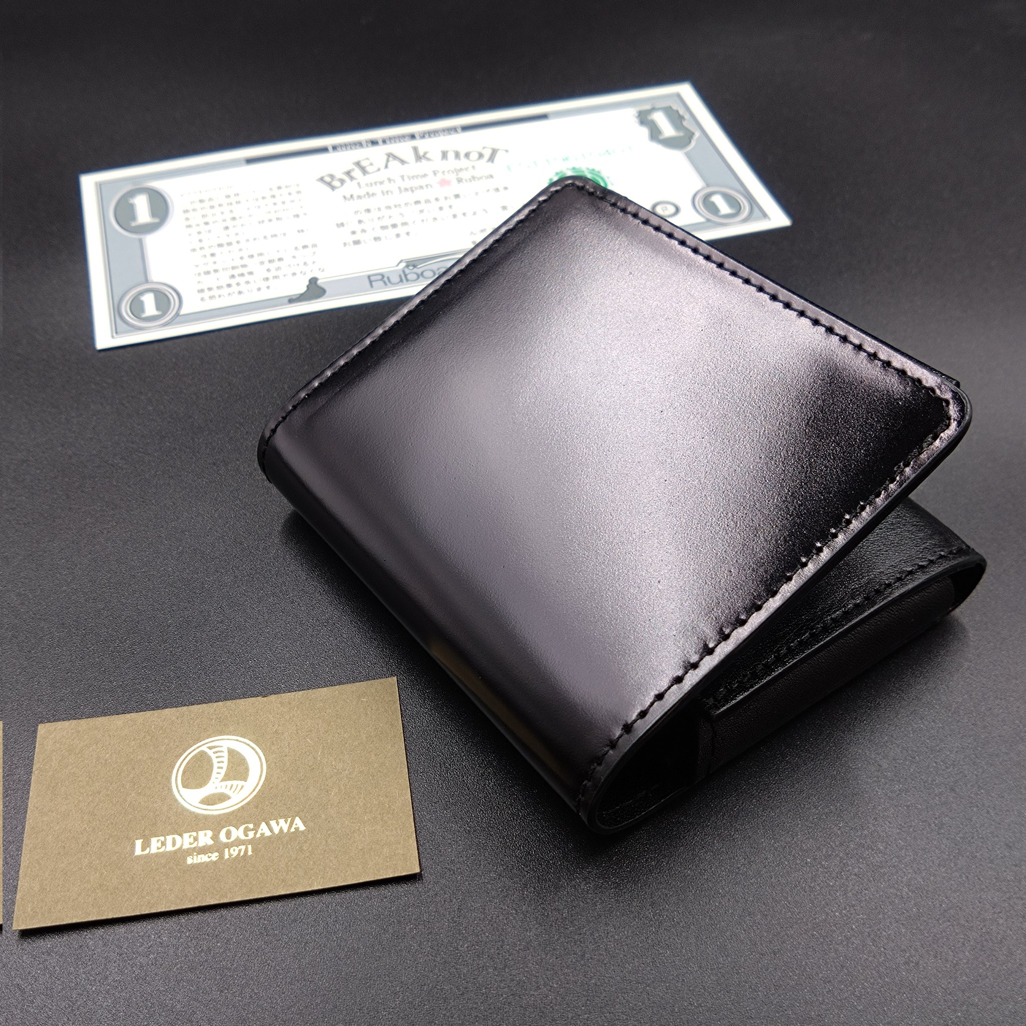 BrEAknoT ブレイクノット　シャークスキン Minitto（サメ革 シャークスキン）/ ミニ財布 / お札折らない 二