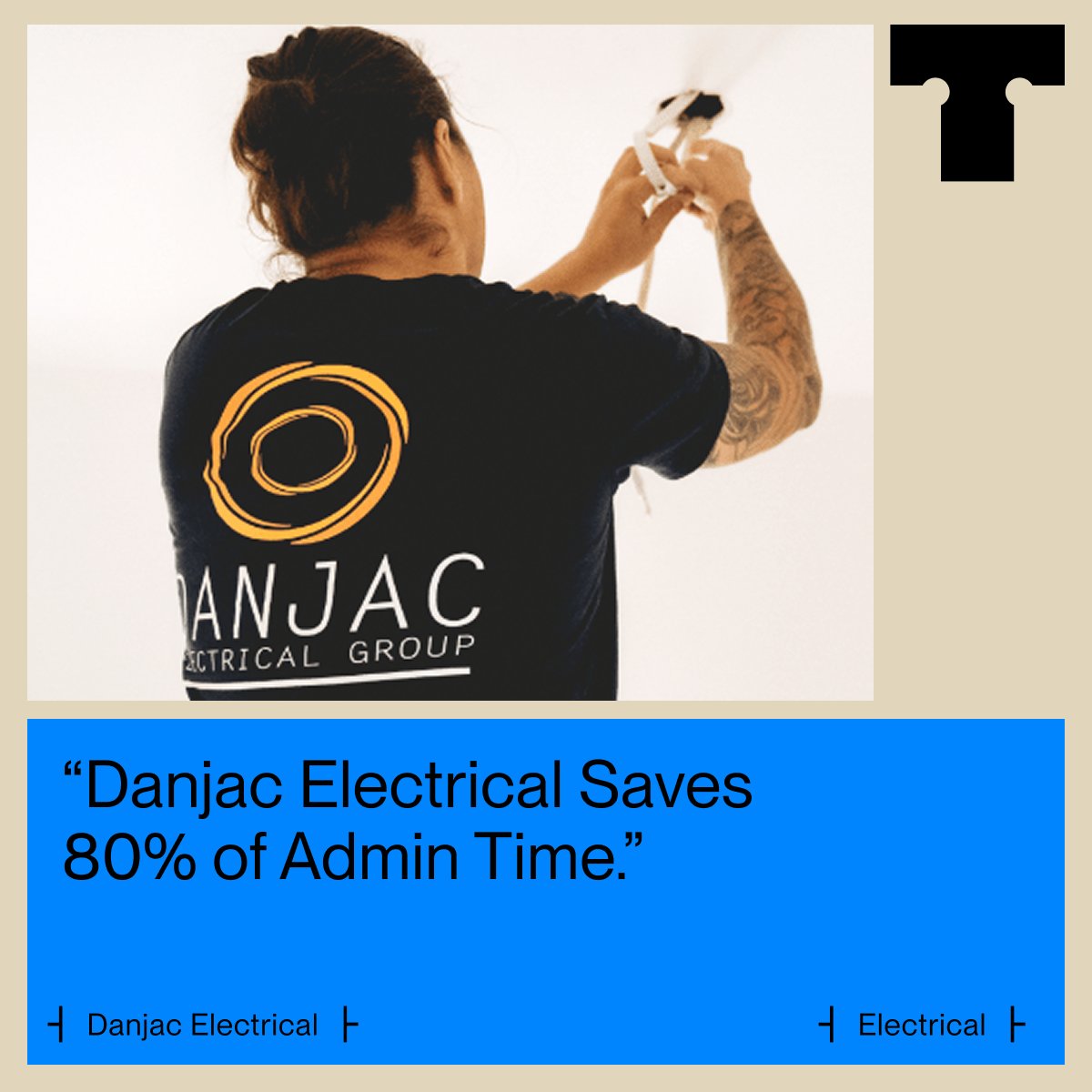 Tradify (@tradifyhq) on Twitter photo Danjac Electrical slashed admin time by 80% with Tradify.
From 5-minute quotes to instant invoicing and real-time scheduling, Tradify streamlined their workflow and freed up more time for what matters. Read the full story here: loom.ly/7CbDosg #ElectricianSoftware Danjac Electrical slashed admin time by 80% with Tradify.
From 5-minute quotes to instant invoicing and real-time scheduling, Tradify streamlined their workflow and freed up more time for what matters. Read the full story here: loom.ly/7CbDosg #ElectricianSoftware