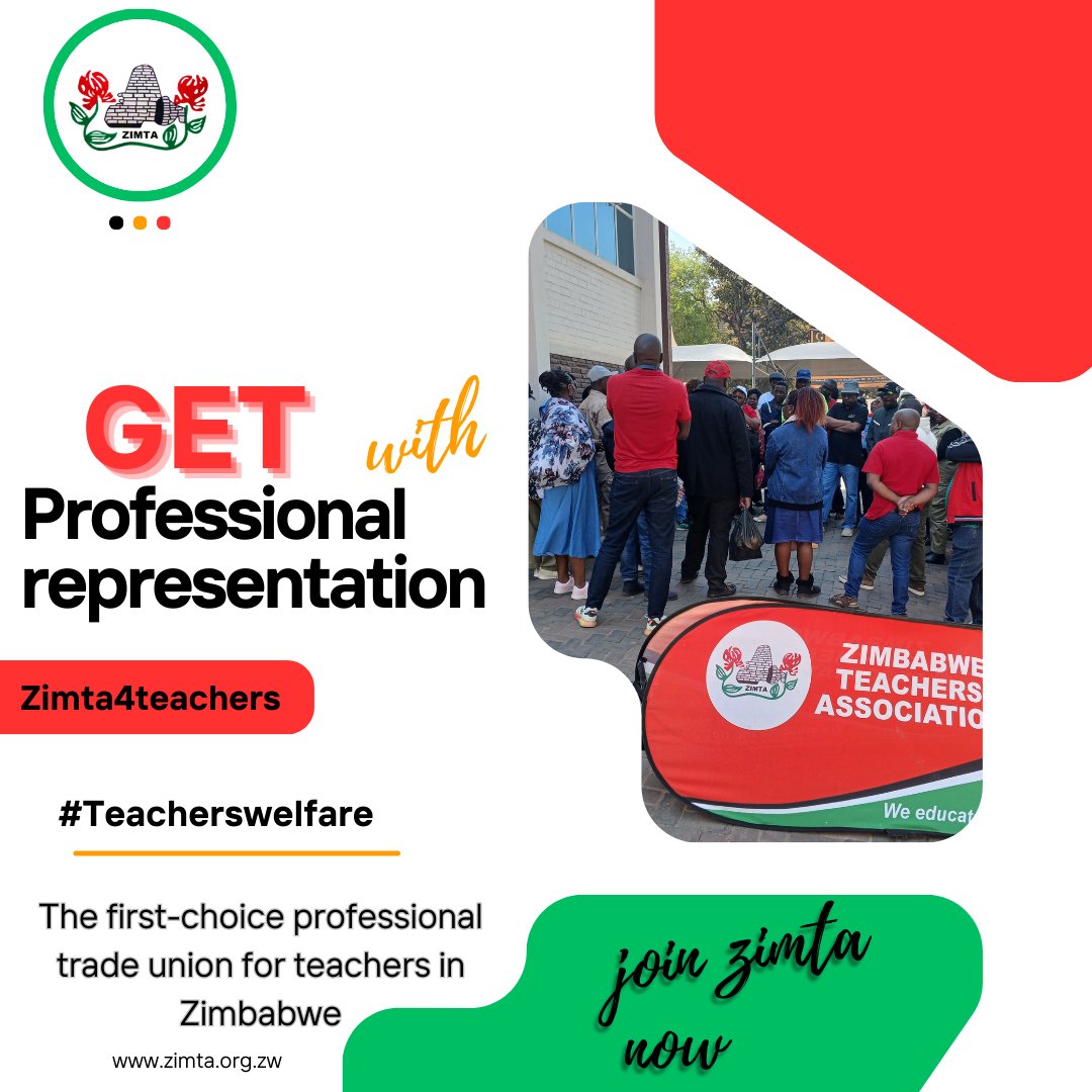 The first-choice professional trade union for teachers in Zimbabwe. ZIMTA remains committed to its mission and values. #professionalism #teachersmatter #qualityeducationforall