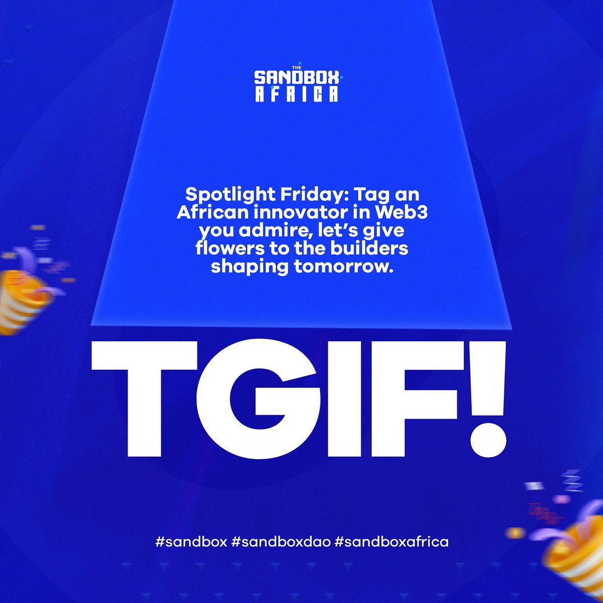 thesandboxafric's tweet image. Spotlight Friday: Tag someone in the comments.

#sandbox #sandboxdao #sandboxafrica
