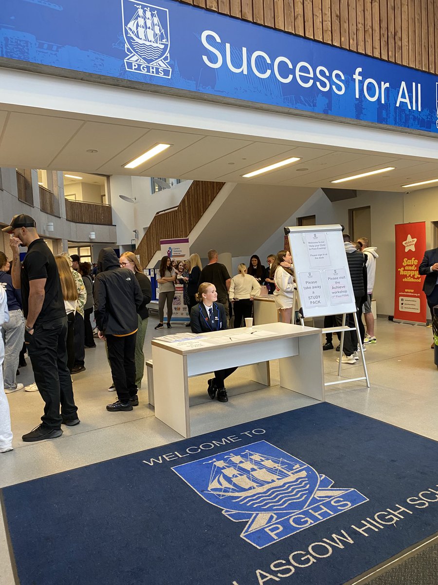 PortGlasgowHS's tweet photo. Thank you to everyone who came along to our βHelp Your Child to Pass Eveningβ. There was a good steady stream all night- and we will pass back your feedback to staff of how helpful you found their advice/tips for exam prep #successforall #teamwork #bringiton https://t.co/EeywciRVUf