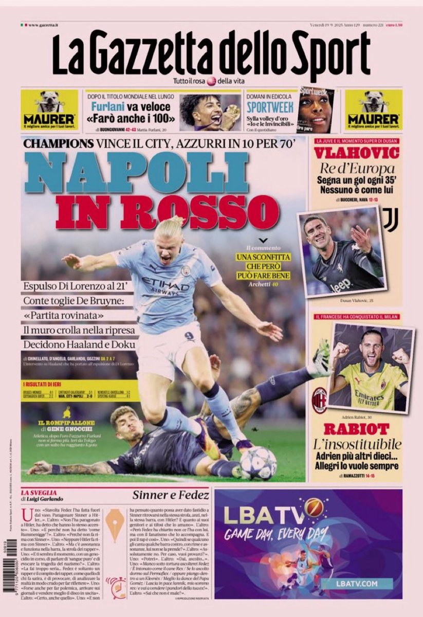 pisto_gol's tweet image. PrimePagine #19settembre Mettetevi d’accordo 🤝