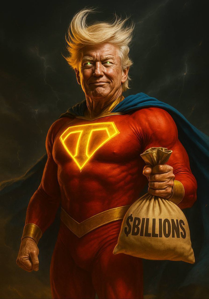 nyxaweb3's tweet image. Tariff Man $Billions breaking the chains,
Power moves flowing through the gains.
Stacks on stacks as you bag up and position for the green candles to come .he’s the man with the plan.