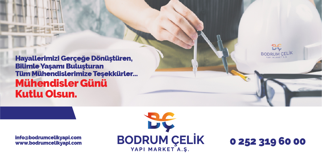 📌Hayallerimizi gerçeğe dönüştüren, bilimle yaşamı buluşturan tüm mühendislerimize teşekkürler… Mühendisler Günü kutlu olsun.
#bodrum #bodrumçelikyapımarket #Mühendislik #MühendislerGünü