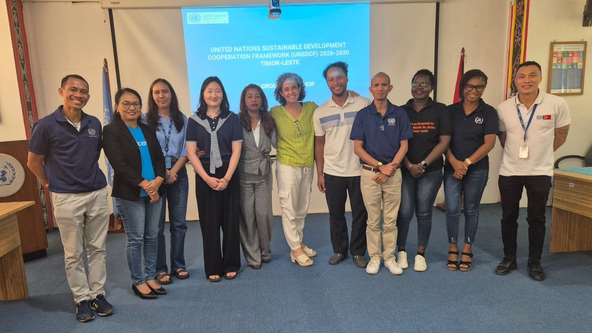 UNTimorLeste's tweet photo. #UNTimorLeste | New #UNSDCF 2026-30 📊

Led by the RCO team under RC @FunmiB’s leadership, UN M&amp;E Group Workshop brought all UN agencies to draft new output indicators &amp; strengthen collective reporting. Agencies agreed on a simpler, quality-focused approach aligned with #UNSDCF. https://t.co/6m4L4osjsf